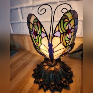 Butterfly Stained Glass Lamp